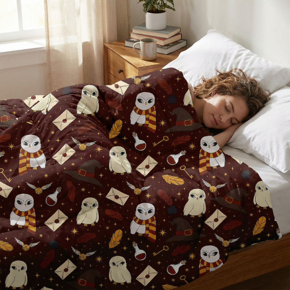 Original Therapiedecke - Zauberei Hedwig Gewichtsdecke mit Baumwollbezug für Kinder & Erwachsene