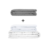 Original Therapiedecke - Gewichtsdecken Set für Erwachsene inklusive 2 Bezügen nach Wahl