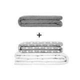 Original Therapiedecke - Gewichtsdecken Set für Erwachsene inklusive 2 Bezügen nach Wahl