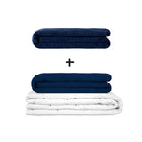 Original Therapiedecke - Gewichtsdecken Set für Erwachsene inklusive 2 Bezügen nach Wahl