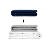 Original Therapiedecke - Gewichtsdecken Set für Erwachsene inklusive 2 Bezügen nach Wahl