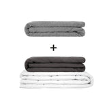 Original Therapiedecke - Gewichtsdecken Set für Erwachsene inklusive 2 Bezügen nach Wahl