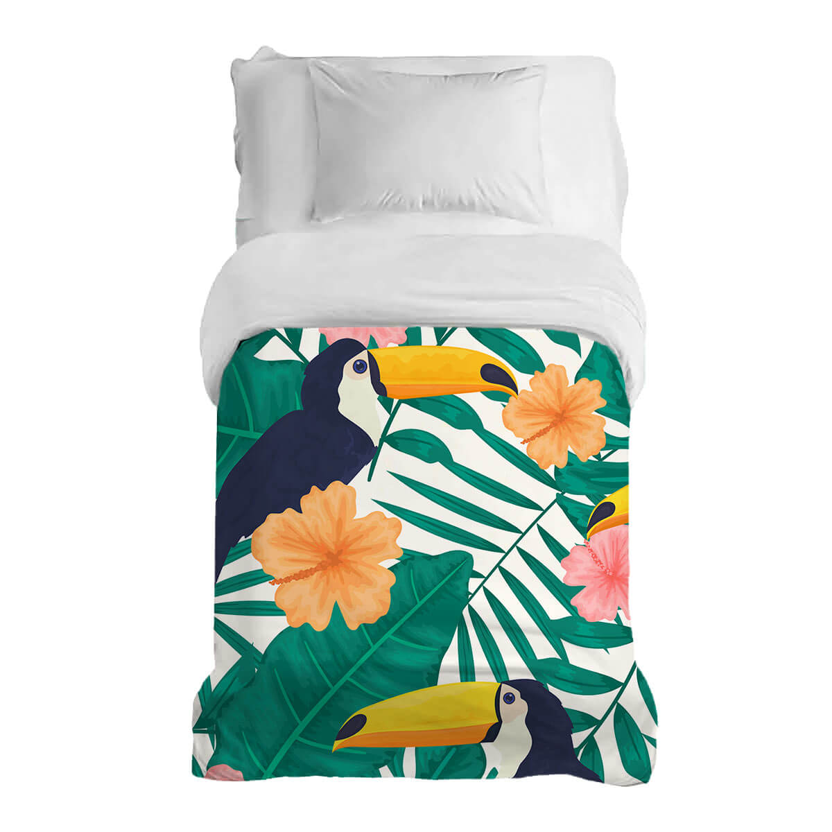 Original Therapiedecke - Baumwollbezug Tukane