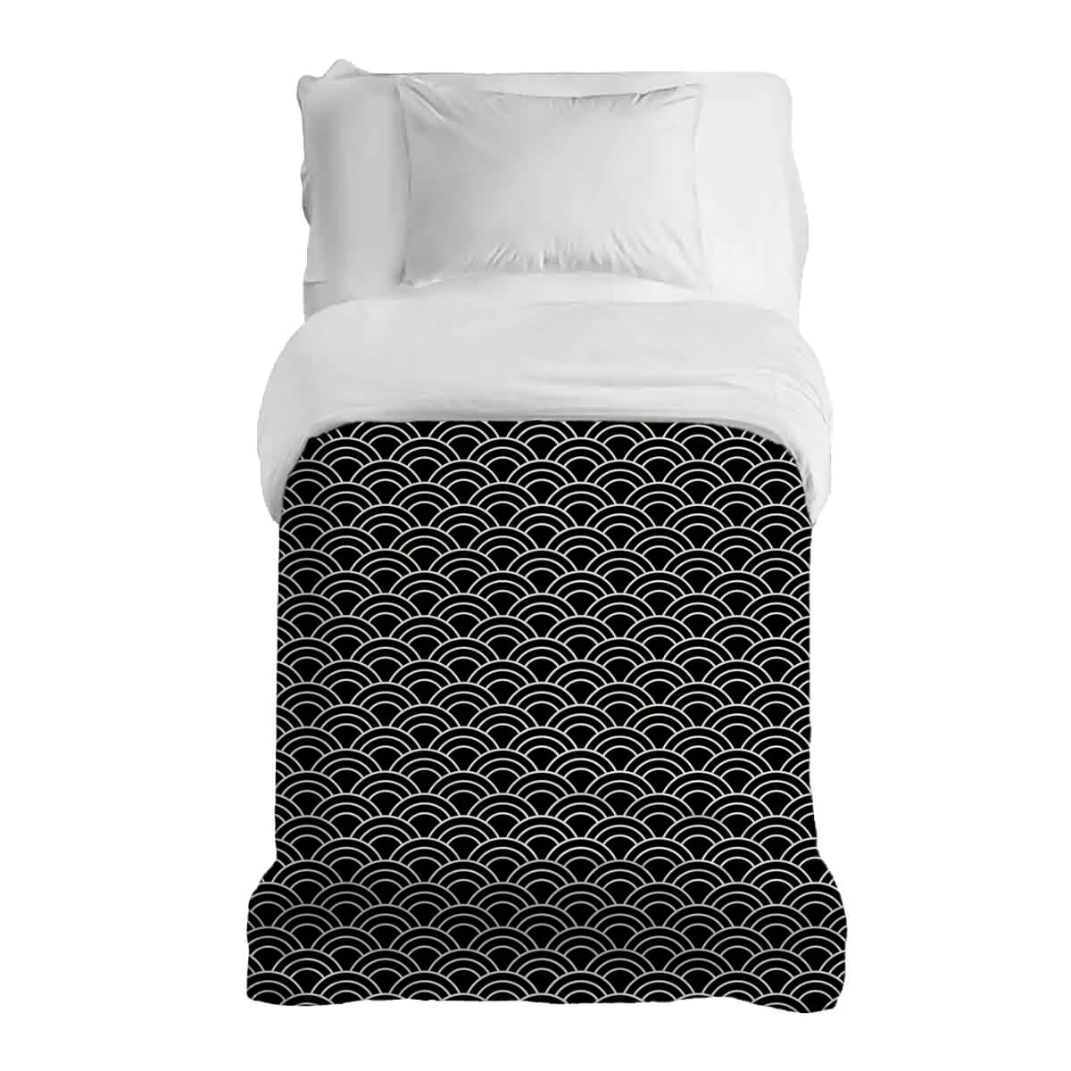 Original Therapiedecke - Baumwollbezug Schwarz Weiß Bögen