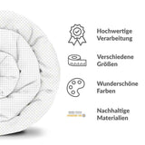 Original Therapiedecke - Baumwollbezug Weiß mit goldenen Pünktchen