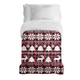 Original Therapiedecke - Baumwollbezug Karo mit weihnachtlichen Motiven