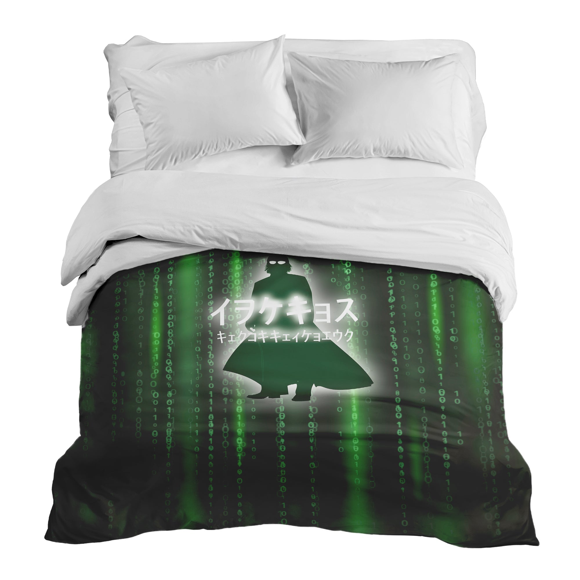 Original Therapiedecke - Baumwollbezug Grün Matrix II