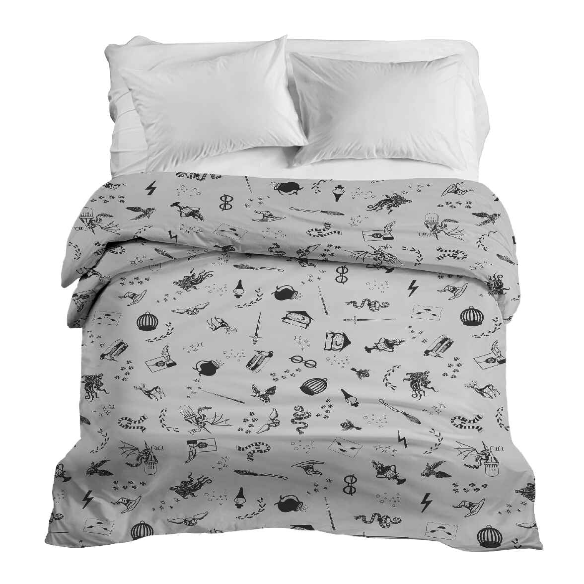 Original Therapiedecke - Baumwollbezug Grau Zauberei