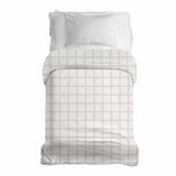 Original Therapiedecke - Baumwollbezug Orange Beige Karo