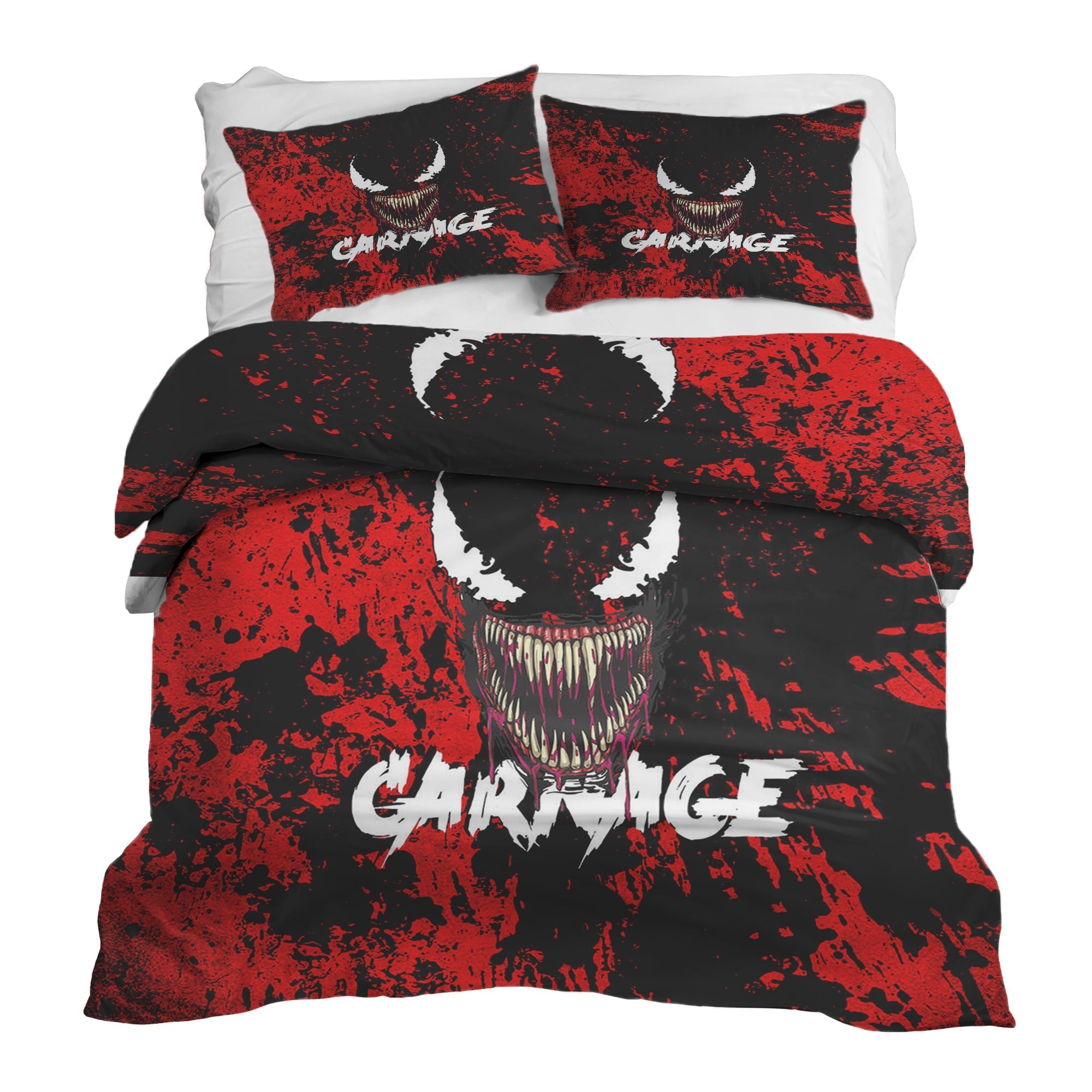 Original Therapiedecke - Baumwoll Bettwäsche Set Schwarz Jokergesicht