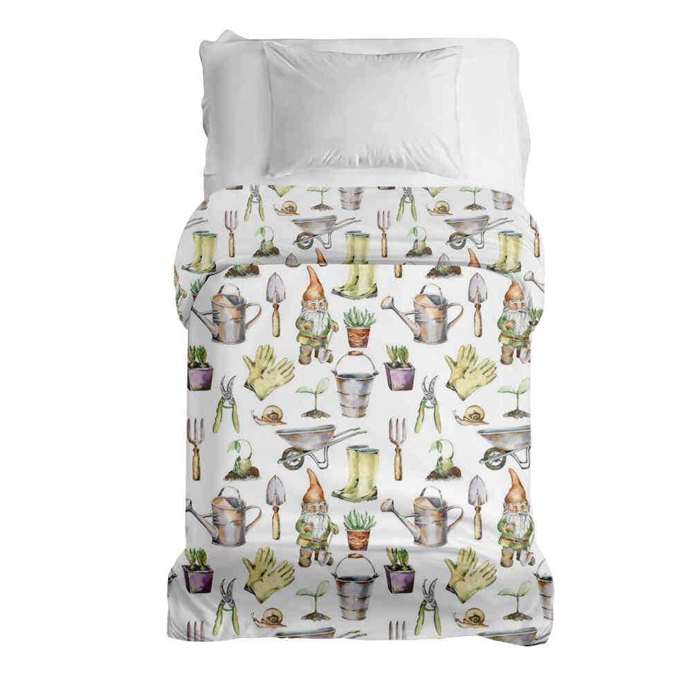 Original Therapiedecke - Baumwollbezug Weiß Gartenarbeit