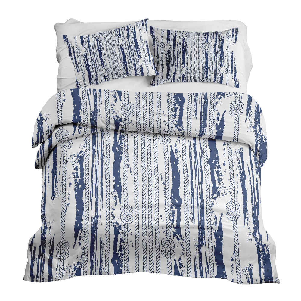 Original Therapiedecke - Baumwoll Bettwäsche Set gestreiftes Muster