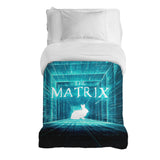 Original Therapiedecke - Baumwollbezug Blau Matrix