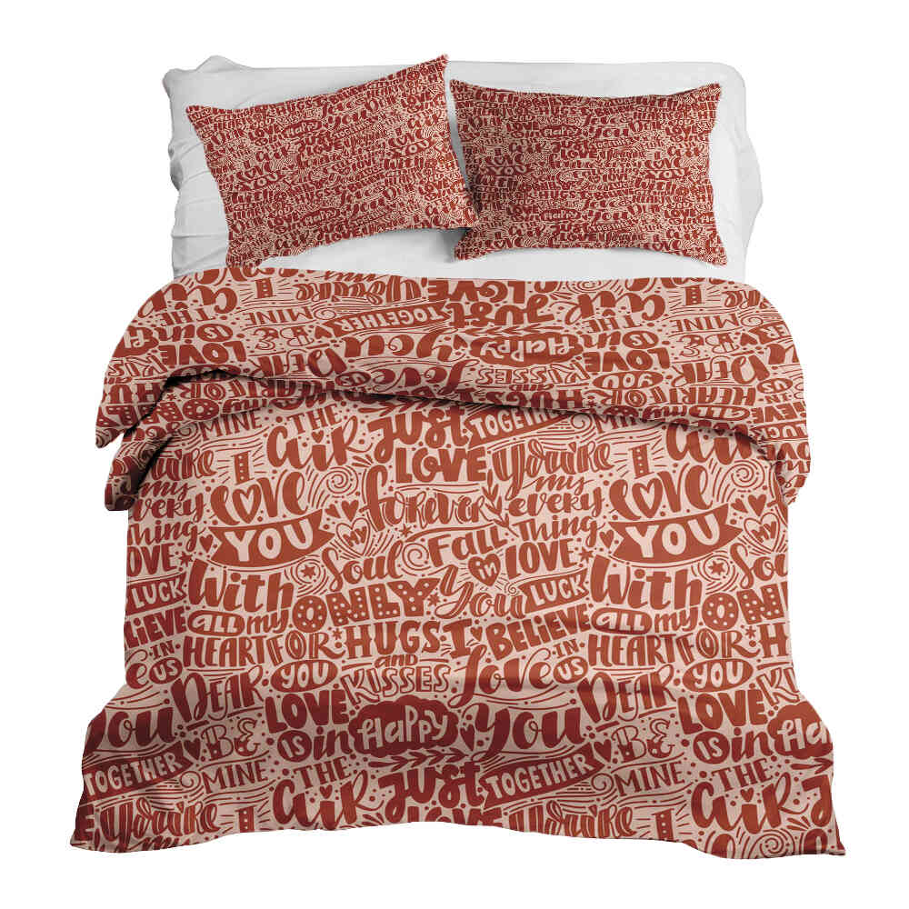 Original Therapiedecke - Baumwoll Bettwäsche Set Be Mine