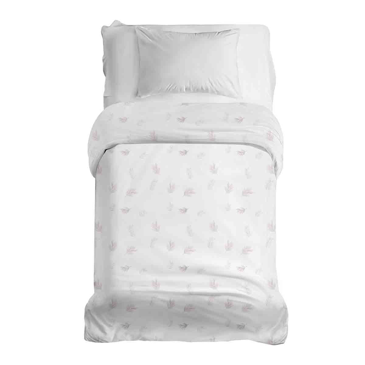 Original Therapiedecke - Baumwollbezug Weiß mit rosa Zweigen
