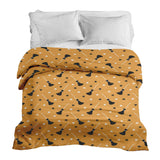 Original Therapiedecke - Baumwollbezug Orange mit Potter's Besen