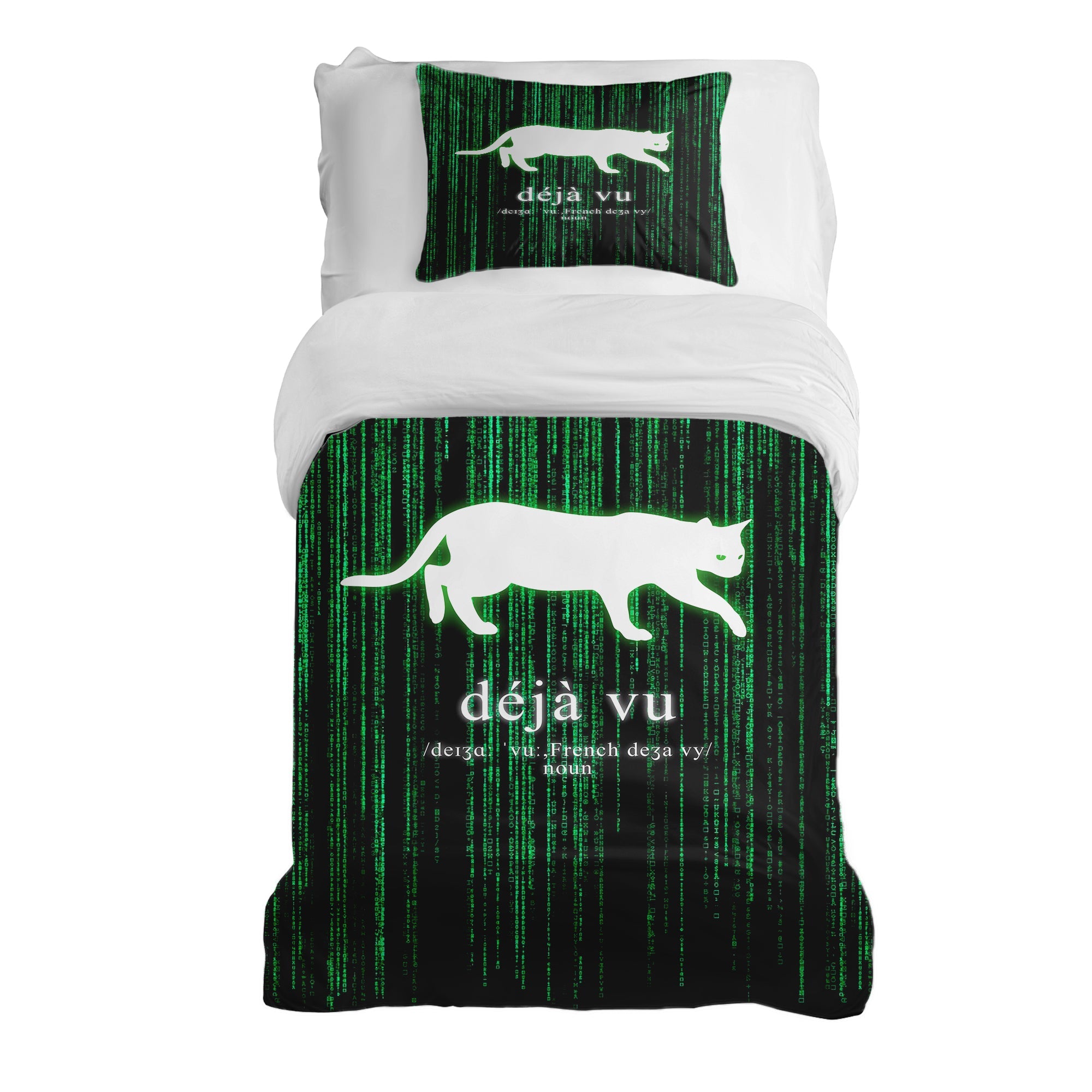 Original Therapiedecke - Baumwoll Bettwäsche Set Grün Déjà-Vu