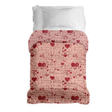Original Therapiedecke - Baumwollbezug Rosa Ich liebe Dich