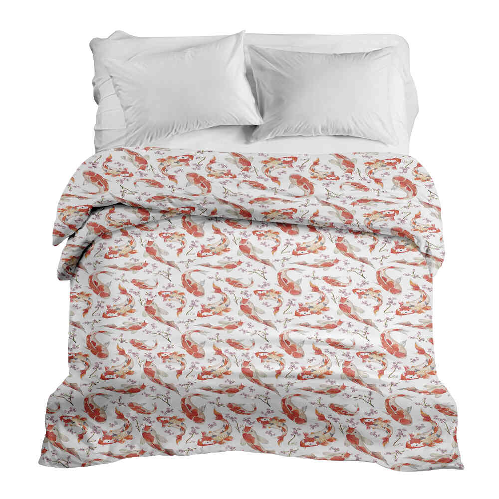 Original Therapiedecke - Baumwollbezug Karpfen Orange