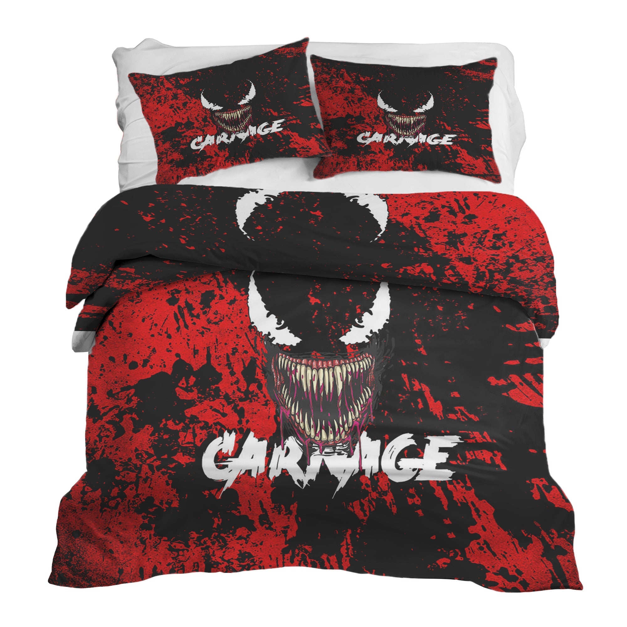 Original Therapiedecke - Baumwoll Bettwäsche Set Schwarz Jokergesicht