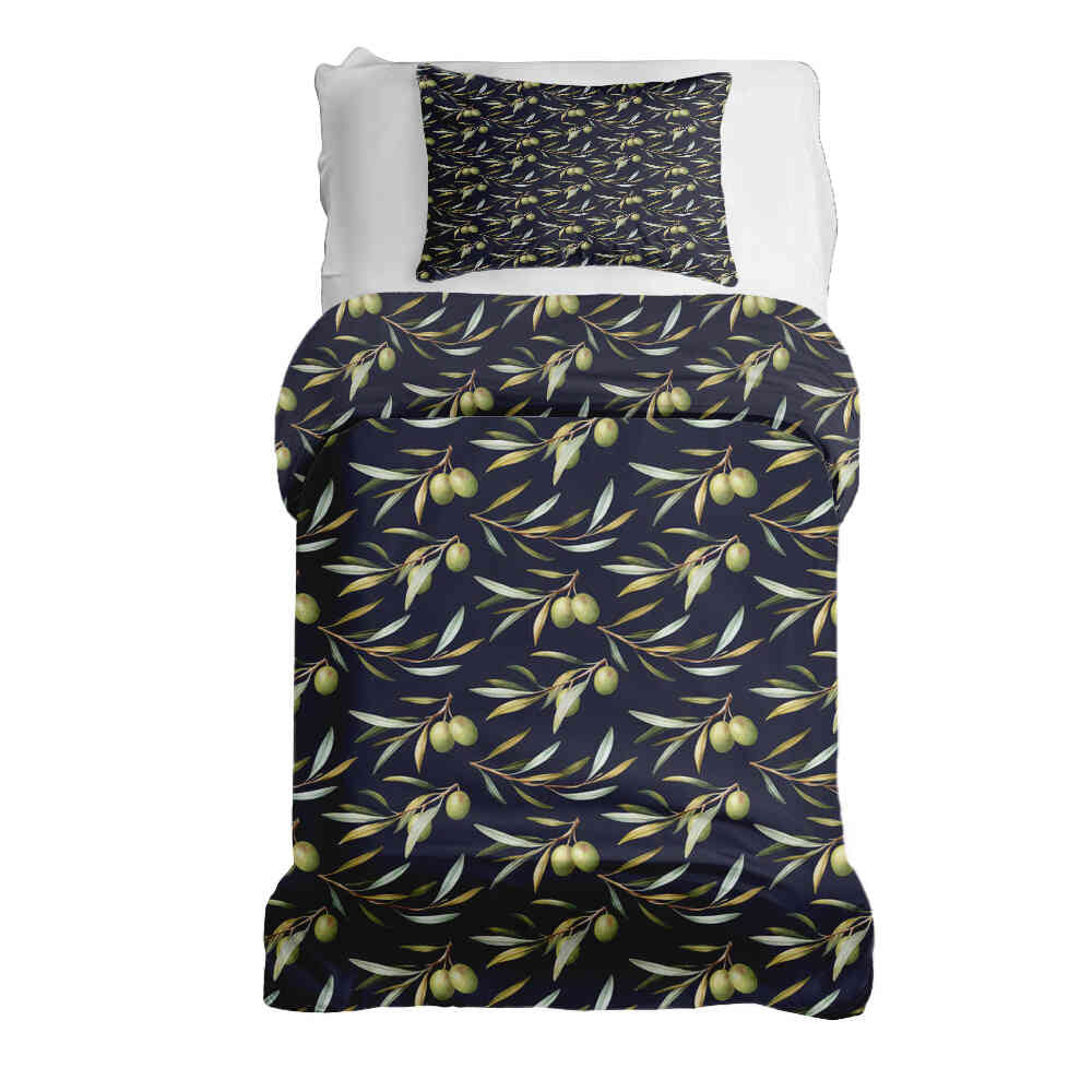 Original Therapiedecke - Baumwoll Bettwäsche Set mit Oliven