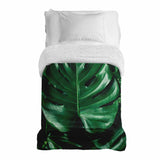 Original Therapiedecke - Baumwollbezug mit Monstera Pflanze