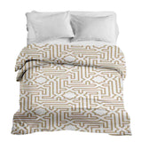 Original Therapiedecke - Baumwollbezug Beige mit Formen
