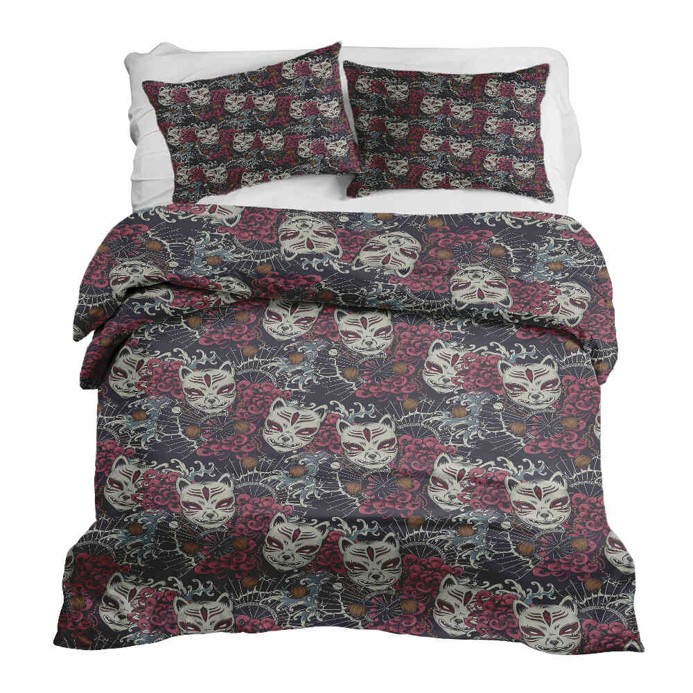 Original Therapiedecke - Baumwoll Bettwäsche Set Gruselkatze