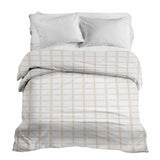 Original Therapiedecke - Baumwollbezug Orange Beige Karo