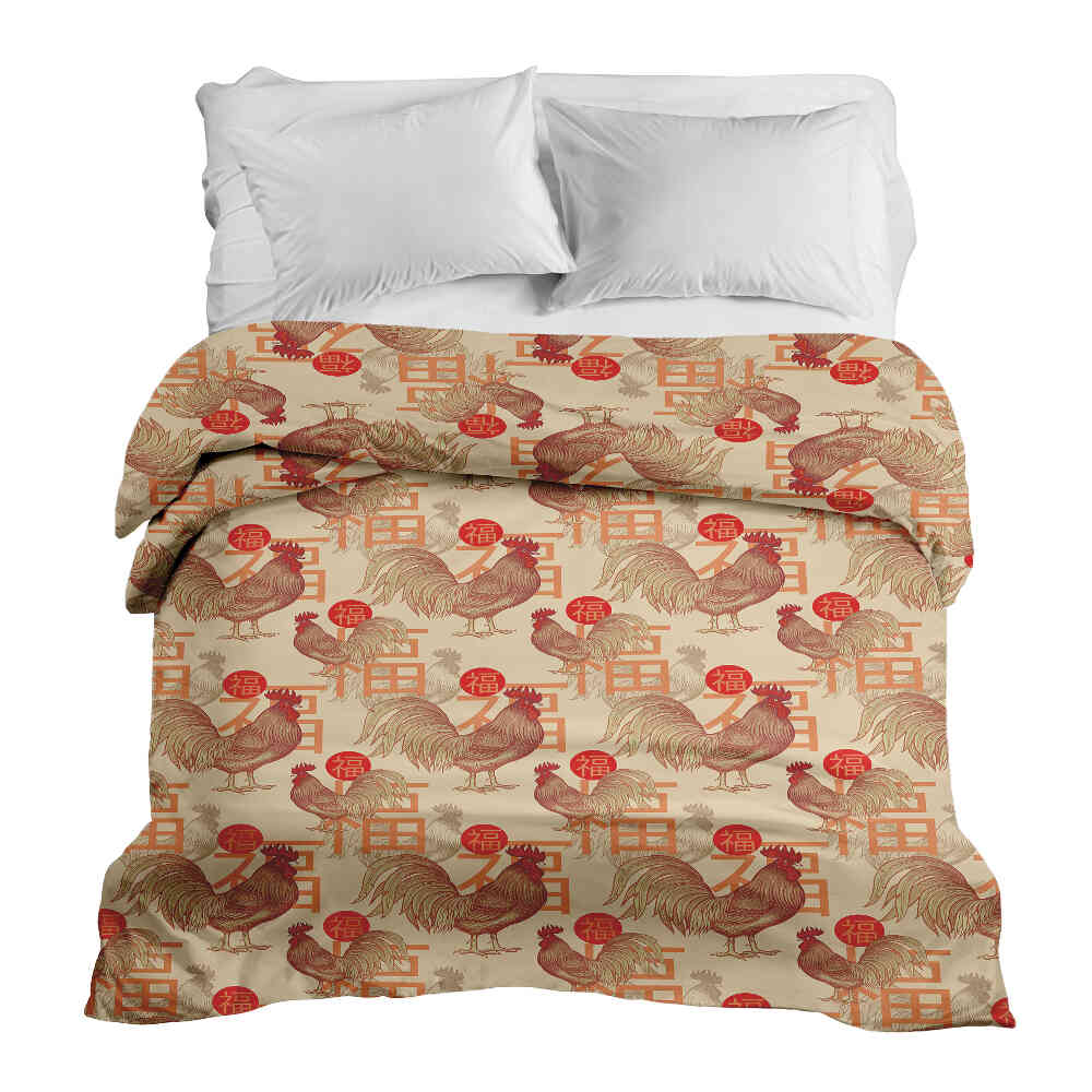 Original Therapiedecke - Baumwollbezug chinesischer Hahn