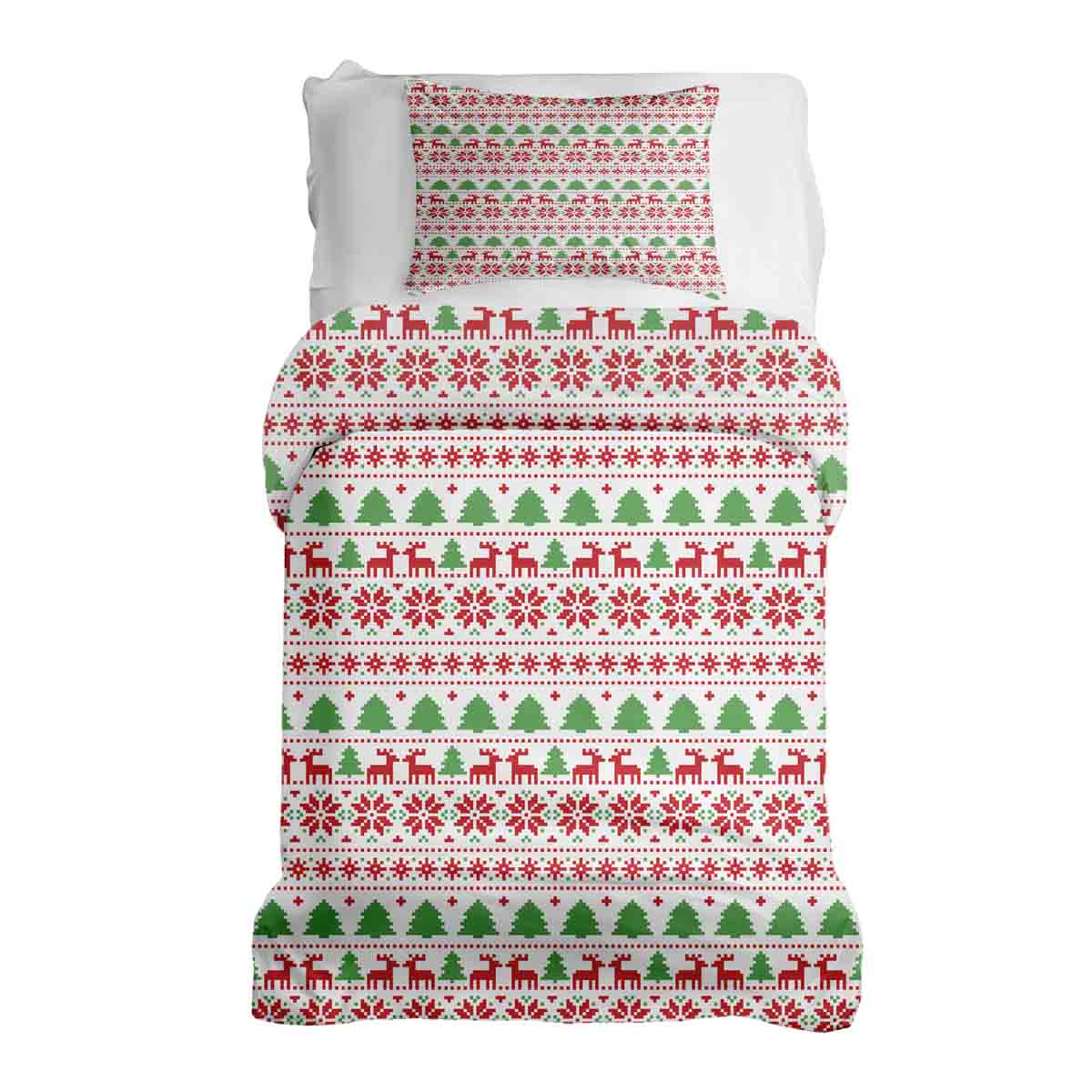 Original Therapiedecke - Baumwoll Bettwäsche Set Weihnachten in Norwegen