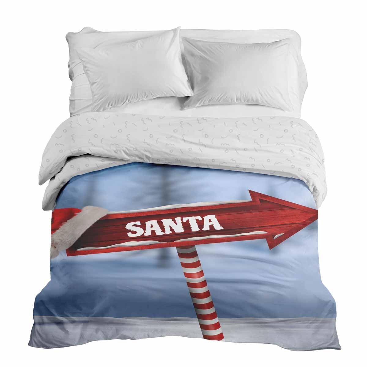 Original Therapiedecke - Baumwollbezug mit Santa