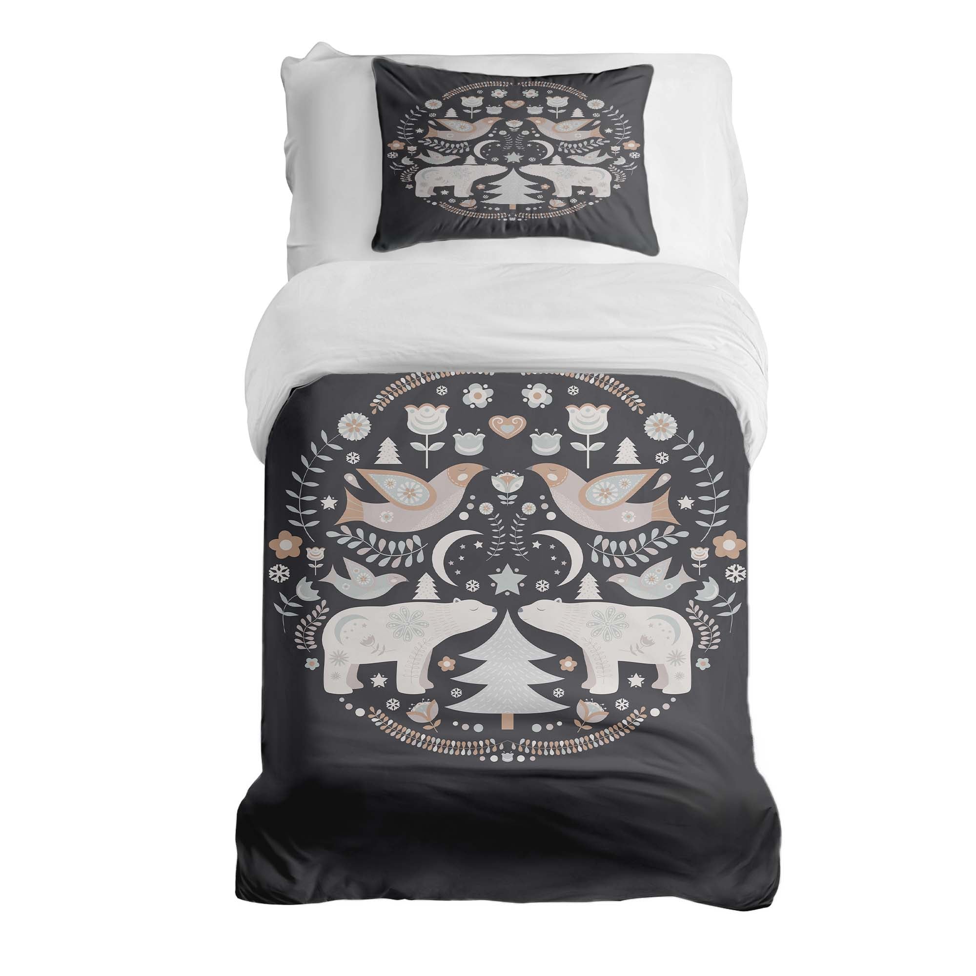 Original Therapiedecke - Baumwoll Bettwäsche Set Weihnachten in Moskau