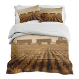 Therapiedecken Bettwäschen Set Braun Acker