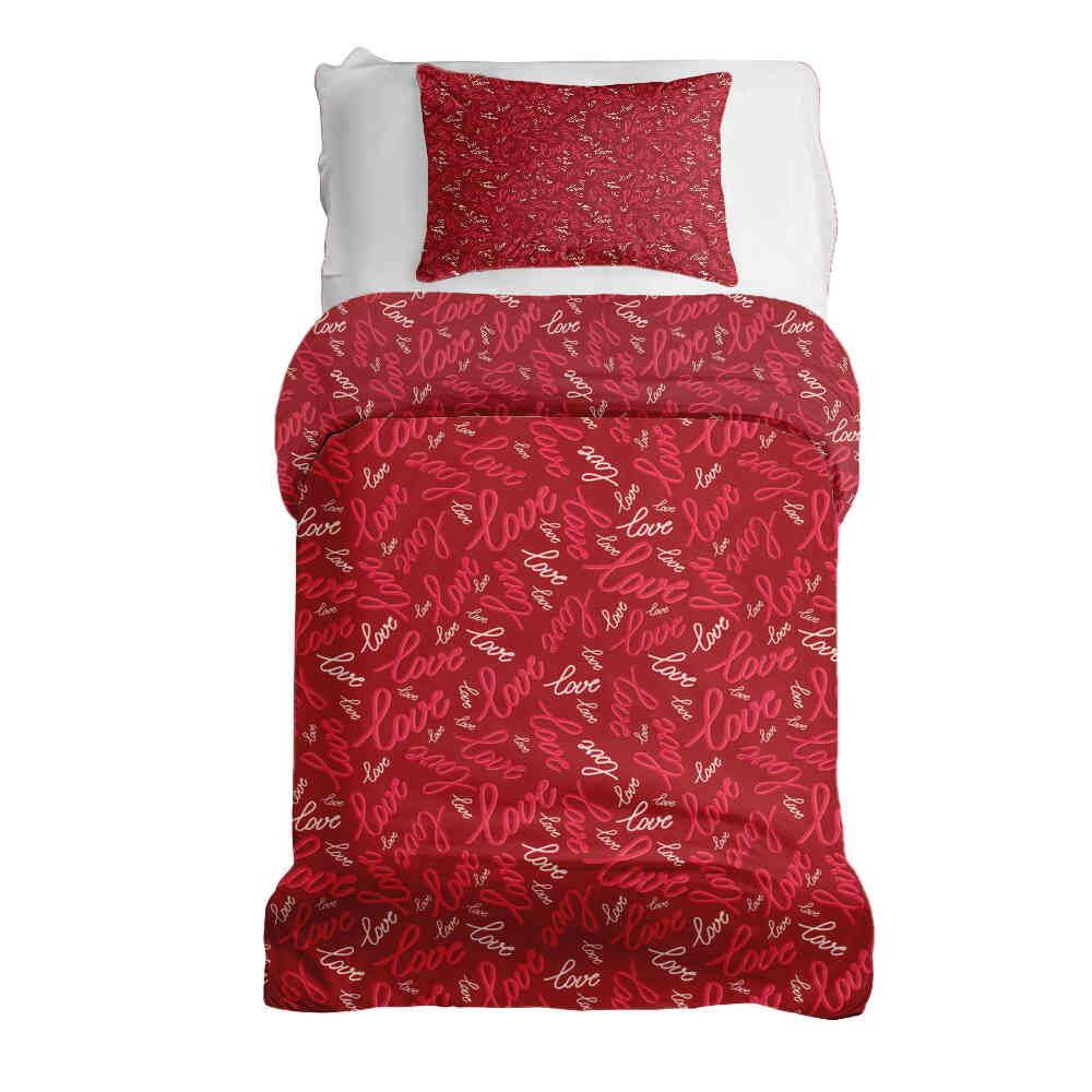 Original Therapiedecke - Baumwoll Bettwäsche Set Love Love Love
