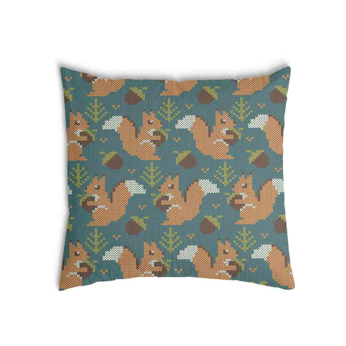 Gesundheitskissen Grün mit Eichhörnchen