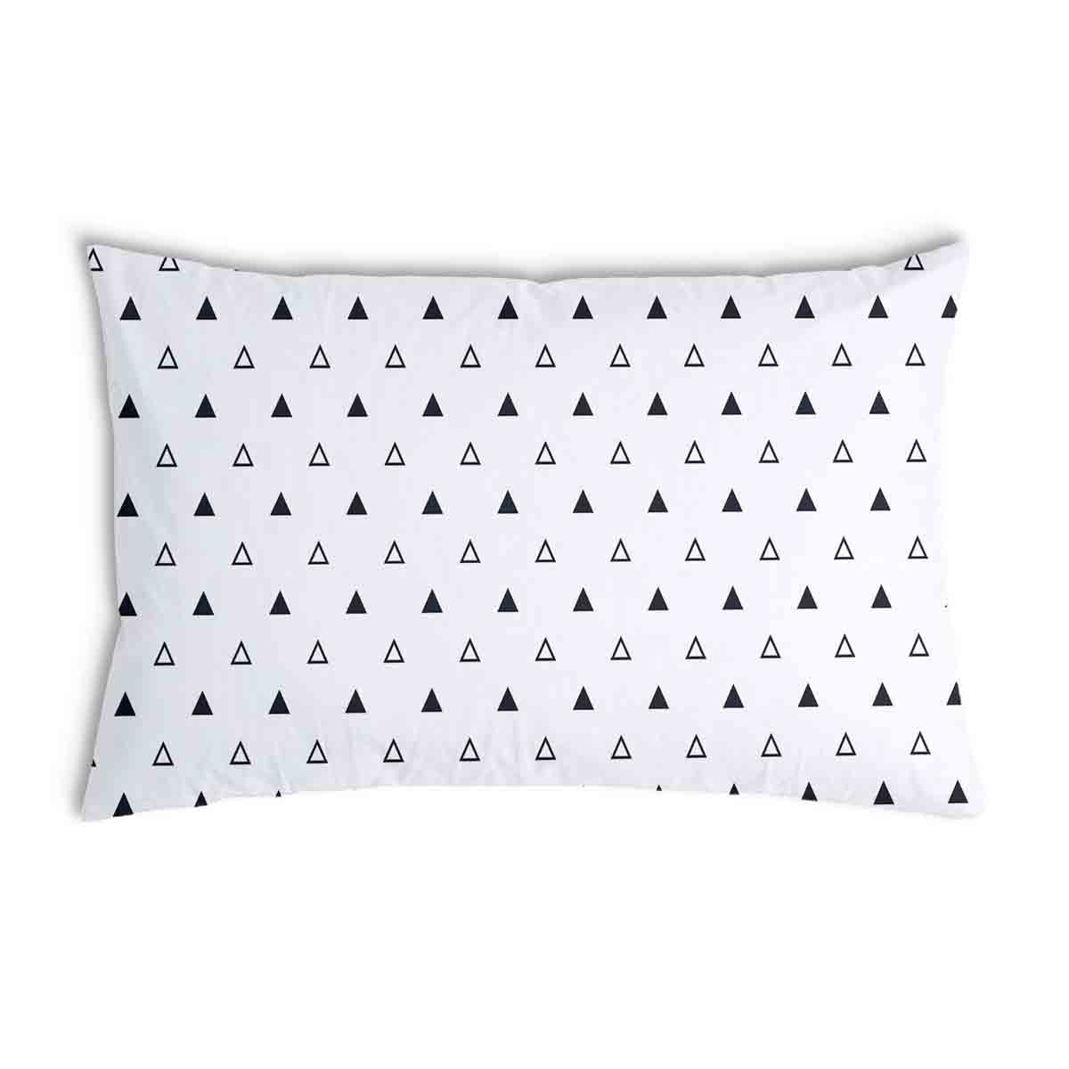 Gesundheitskissen Weiß mit schwarzen Dreiecken