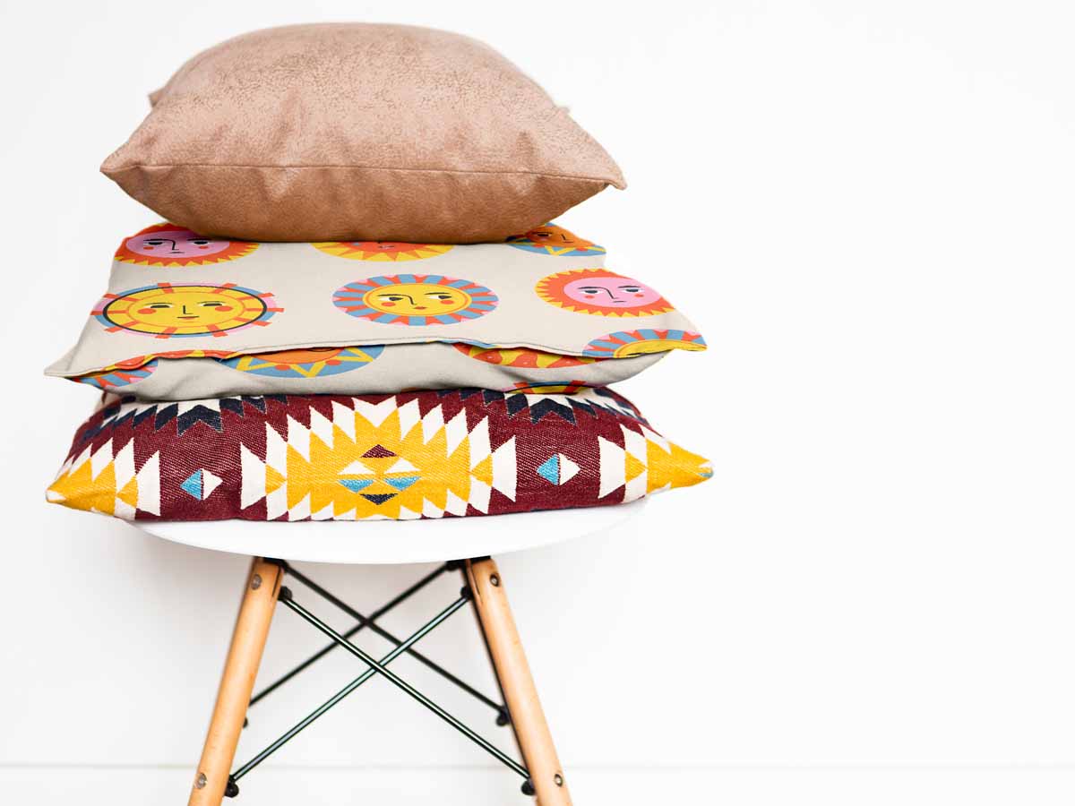 Gesundheitskissen Beige mit Sonnen