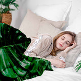 Original Therapiedecke - Baumwollbezug mit Monstera Pflanze