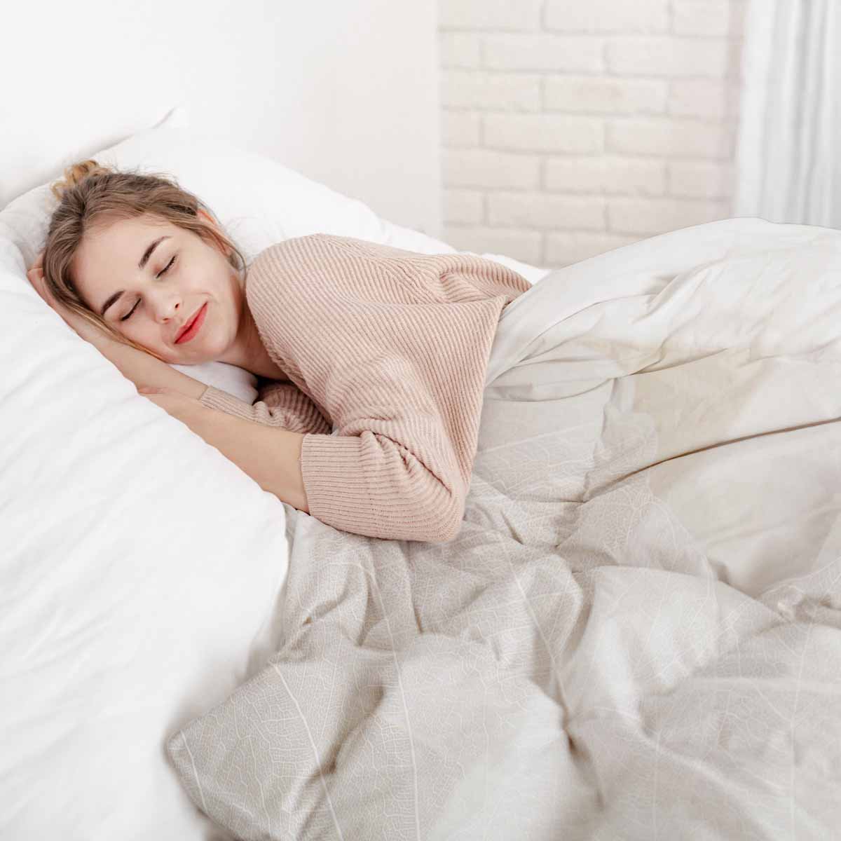 Original Therapiedecke - Baumwoll Bettwäsche Set Grau mit weißem Muster