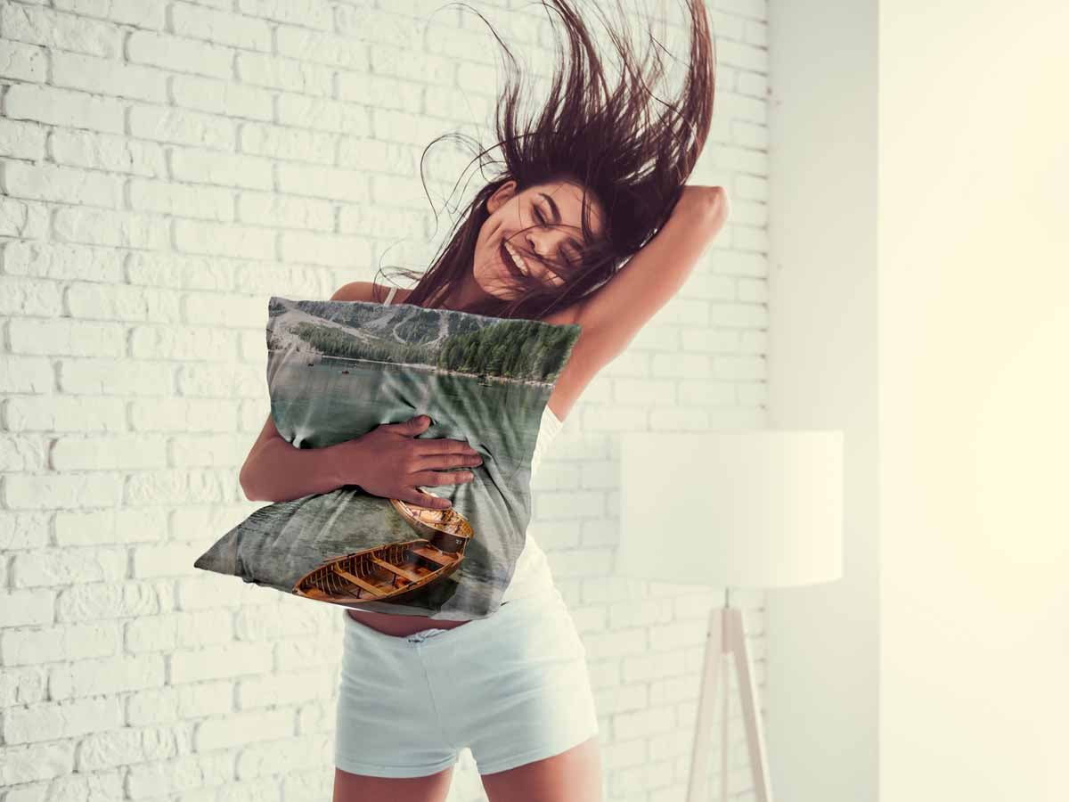 Gesundheitskissen See mit Booten