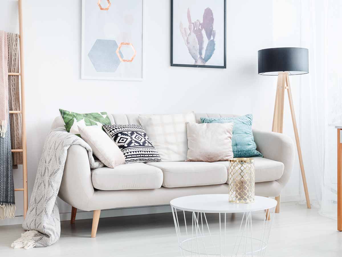 Gesundheitskissen Orange Grüne Karos