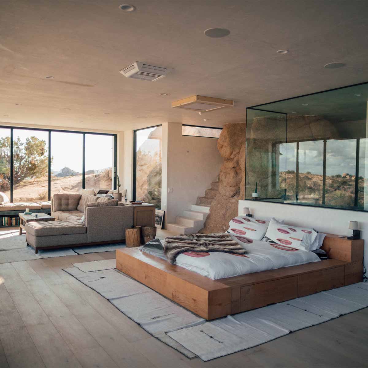 Original Therapiedecke - Baumwoll Bettwäsche Set Weiß mit Lippen