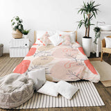 Original Therapiedecke - Baumwollbezug Beige mit abstraktem Gesicht