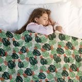 Original Therapiedecke - Baumwollbezug Helle Monstera