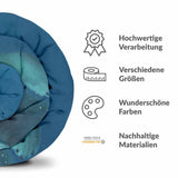 Original Therapiedecke - Baumwollbezug Blau mit Eisbär