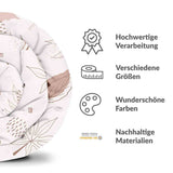 Original Therapiedecke - Baumwollbezug Rosa mit Blättern