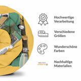 Original Therapiedecke - Baumwollbezug Gelb mit Bus
