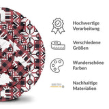 Original Therapiedecke - Baumwollbezug Karo mit weihnachtlichen Motiven