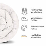 Original Therapiedecke - Baumwollbezug Hell Kariert